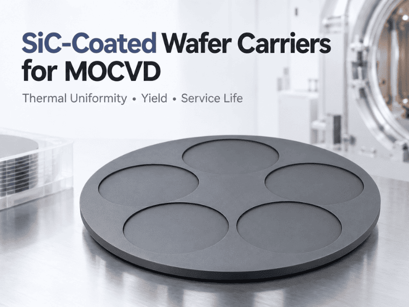 Supporti wafer rivestiti in SiC per MOCVD: uniformità termica, resa e durata